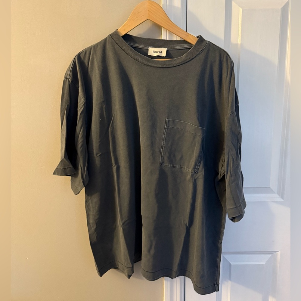 Elwood Gray Oversized T-Shirt